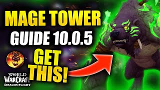 Guardian Druid Mage Tower GUIDE | EASY and FAST ! / WoW Dragonflight