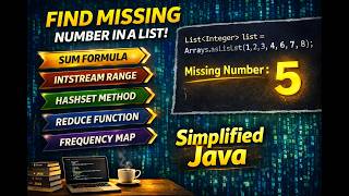 Find Missing Number in Java (5 Best Methods) | Java 8 Stream Interview Question