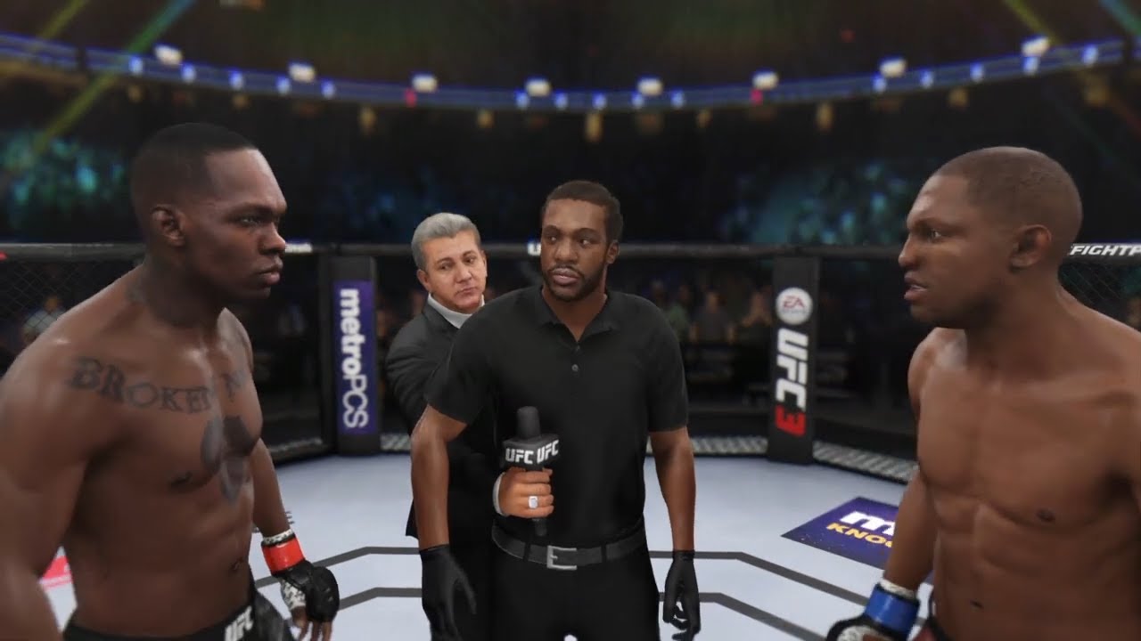 Israel Adesanya Vs Michael Page (EA Sports UFC 3) - CPU Vs CPU - YouTube