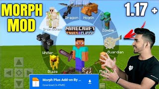 How to convert into Any mob in Minecraft PE pocket edition 1.17.v | Morph Mod fr