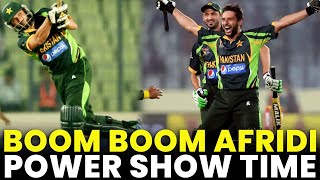 Boom Boom Shahid Afridi Power Show Time | Pakistan vs Sri Lanka | ODI | PCB | MA2A