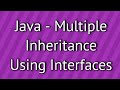 Java Multiple Inheritance Using Interface