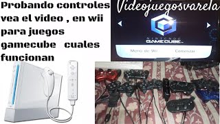 wii probando controles para jugar juegos de gamecube en nintendont