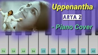 Uppenantha Ee Premaki - ( Piano Cover ) Arya-2 | Allu Arjun , Kajal , Dsp | Telugu Piano
