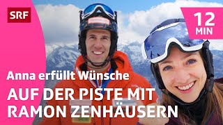 Skirennen gegen Ramon Zenhäusern | Anna erfüllt Wünsche | Kindervideos | SRF Kids
