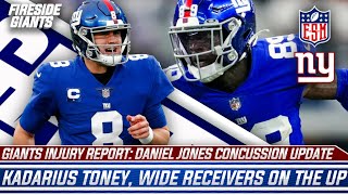Giants Injury Update: Daniel Jones, Kadarius Toney, Andrew Thomas | Giants Work Out Left Guard