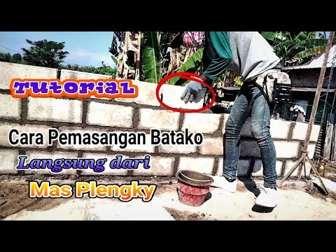 Tutorial Pemasangan Batako Yang Mudah - YouTube