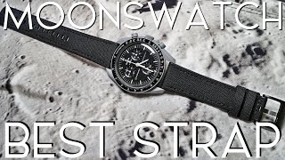 BEST STRAP for the MoonSwatch! BARTON Cordura Silicone Hybrid Watch Band!