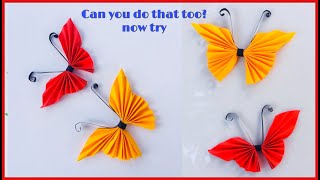 Easy Paper Butterfly Origami - Cute & Easy Butterfly DIY - Origami Paper Butterfly