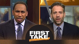 Stephen A. and Max have heated debate reacting to Case Keenum joining Broncos | First Take | ESPN