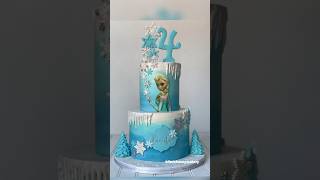 Are Frozen cakes still in? #elsa #frozen #2tier #cake