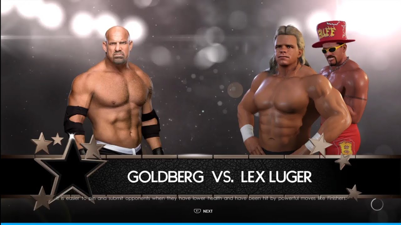 Goldberg Vs Lex Luger. Starrcade 01. WWE 2K22 - YouTube