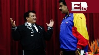 Juan Gabriel cantó las mañanitas al Mandatario de Venezuela, Nicolás Maduro / Función