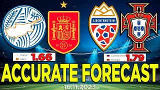 ⚽️ FOOTBALL PREDICTIONS - Cyprus vs Spain | Liechtenstein Portugal Match | Euro 2024 Predictions