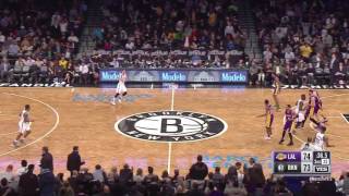 Larry Nance Jr Posterized Brook Lopez! | Lakers vs Nets | December 14, 2016 NBA regular season