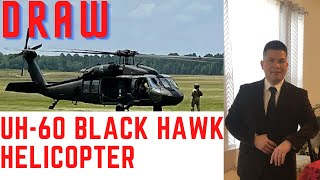 DRAW A UH-60 BLACK HAWK HELICOPTER