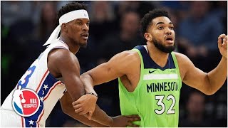 Jimmy Butler booed in return to Minnesota as 76ers defeat Timberwolves | NBA Highlight