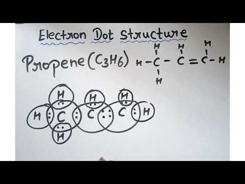 What is the Lewis structure for propene?