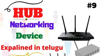 What is hub in telugu-networking device-1