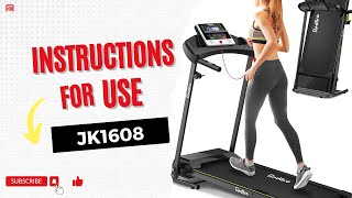 Get Moving with the Redliro Foldable Treadmill JK1608 | Complete Instructions for Use