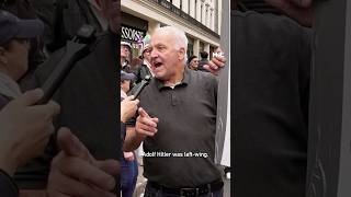 “Hitler was left-wing. He was a socialist”: Unite the Kingdom protester