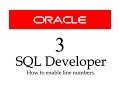 Oracle Database tutorials 3:How to enable Line numbers in SQL Developer.