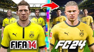 I Rebuild Dortmund From FIFA 14 to FC 24!