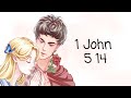 Daily Bible verse | 1 John 5 14 | Background manga Vita's Prayer