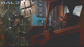 Master Chief VS Forklift in Halo... Literally (Halo Meme)