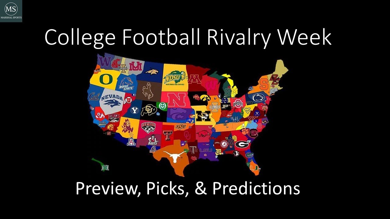 College Football Rivalry Week Preview, Picks, & Predictions - YouTube