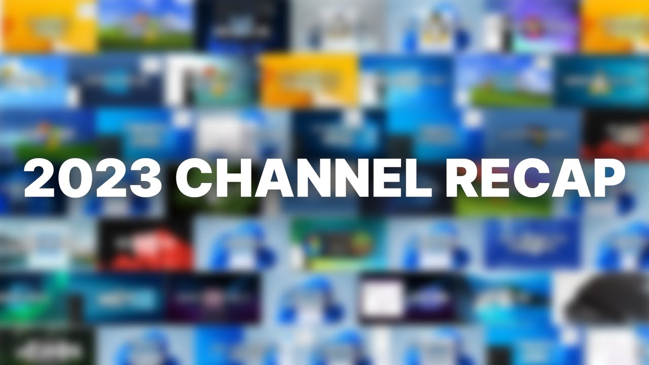2023 Channel Recap 2024 New Years Special Youtube