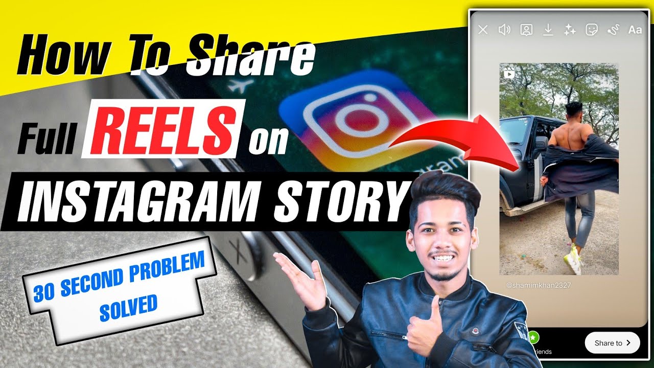 How To Share Full Reel On Instagram Story | How To Upload Full Reel In ...