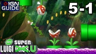 New Super Luigi U 3 Star Coin Walkthrough - Soda Jungle 1: Giant Swing-Along