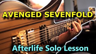 AFTERLIFE Solo Lesson with Tabs - Avenged Sevenfold