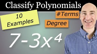 How to Classify Polynomials by Degree and Number of Terms (10 Examples)