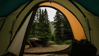 Relaxing Rain in Nature - View from Inside a Camping Tent for Sleep, Meditation, and Relaxation