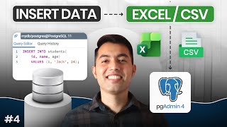 Insert Single, Multiple Records & Import CSV in PostgreSQL | pgAdmin 4 Tutorial