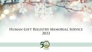 HGR Memorial Video 2022