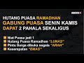 Niat puasa senin kamis sekaligus membayar hutang puasa ramadhan lengkap dengan Doa  berbuka puasa