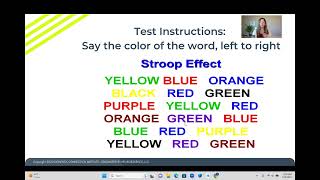 Stroop Effect Brain Game
