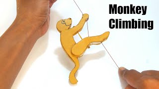 Cara membuat mainan monyet memanjat dengan kardus | DIY Cardboard
