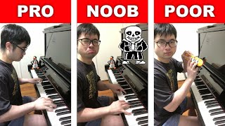 PRO vs NOOB Piano - Megalovania