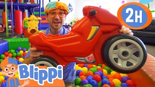 Blippi Visits an Indoor Playground (Fidgets Indoor Playground) | 2 HOURS OF BLIPPI | Blippi Toys
