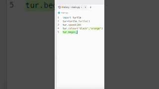 drawing a flower 🌺🌸 python turtle #pythonprogramming #viral #tutorial