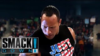 The Rock Gets Payback On Test (Explosive Rock bottom!) - SMACKDOWN!