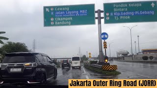 Driving Around Tol JORR | Tol Jakarta - Cikampek #drivingaround #dashcam #tol #rain #driving