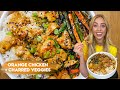 ORANGE CHICKEN + CHARRED VEGGIES | Casually Cook w/ Me! Skyler Bouchard @diningwithskyler