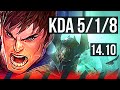 GAREN vs MORDEKAISER (TOP) | 5/1/8 | EUW Master | 14.10