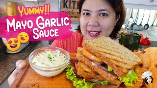 Garlic Mayo Sauce Dip for Burgers, Fish Fillet, Chicken Wings