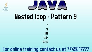 Pattern program in java | Pattern with space in java